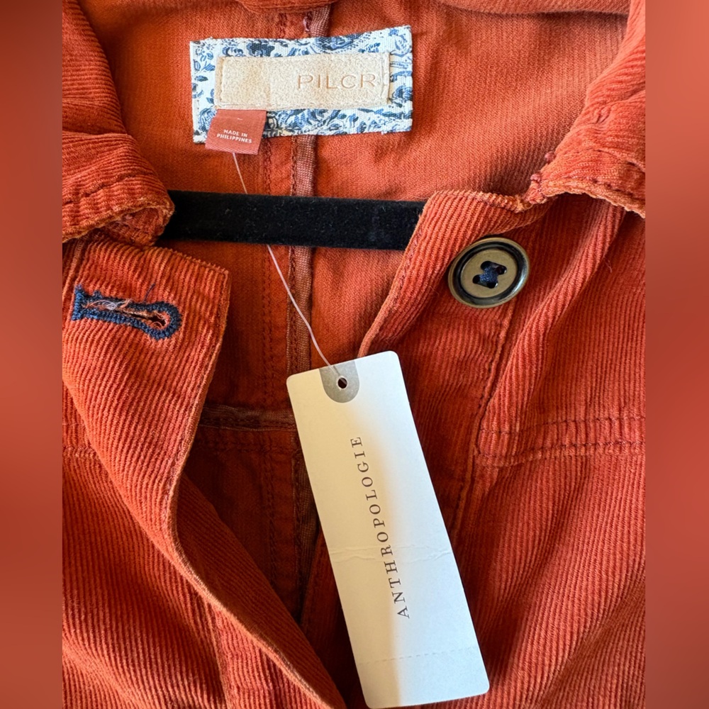 NWT Anthropologie Pilcro Corduroy Duster Shacket - Picture 5 of 16